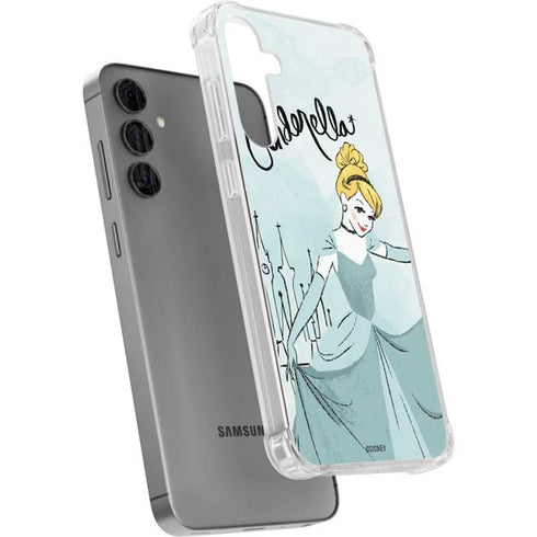 Disney Princess Cinderella Curtsy Art Galaxy S24 Plus Clear Case